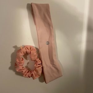 Lululemon pink headband & scrunchie